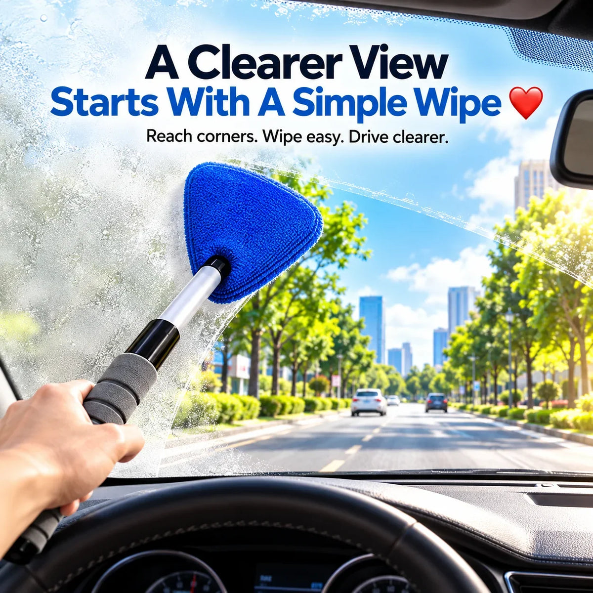 🔥 Limited-Time 50% OFF — Extendable Windshield Cleaning Kit