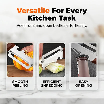 🎁3-in-1 Scallion Shredder & Peeler Kitchen Tool