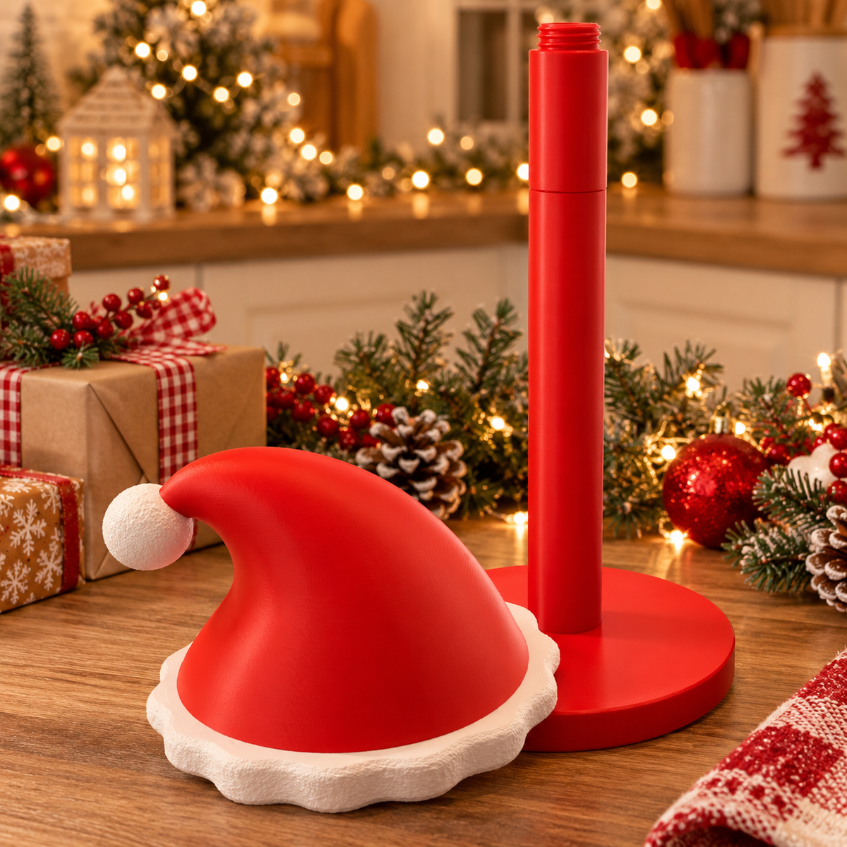 🎅 Christmas Paper Towel Holder