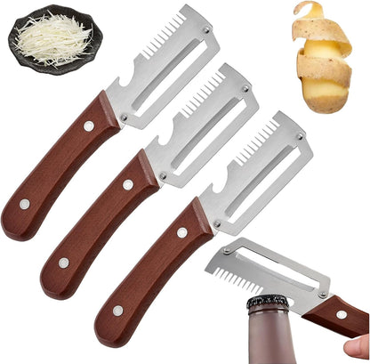 🎁3-in-1 Scallion Shredder & Peeler Kitchen Tool