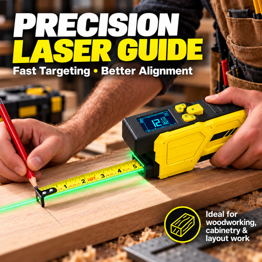 📏 3-in-1 Digital Laser Tape Measure  – 16.4 FT Self-Locking Tape with LCD Display & USB-C Charging⚡