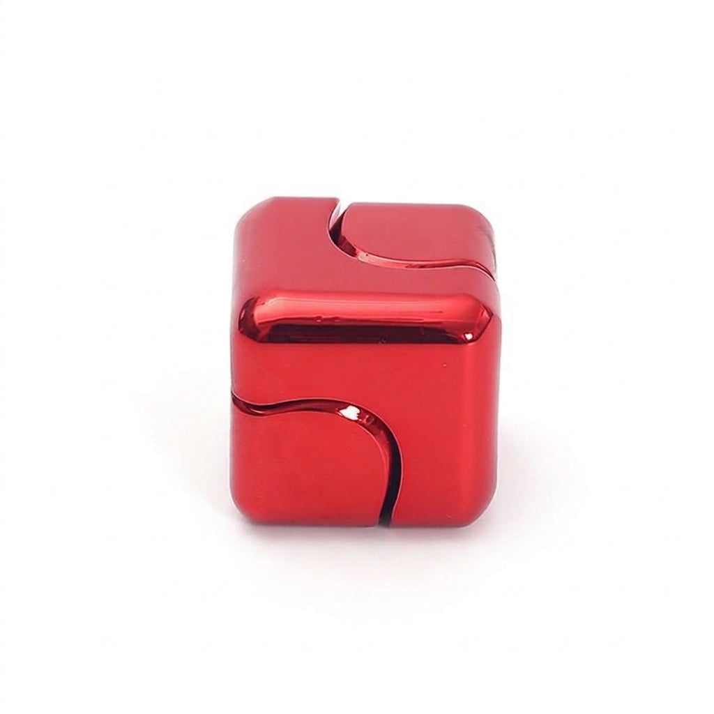Precision Metal Fidget Cube Spinner – Ultra-Silent Anti-Anxiety Pocket & Desk Stress Toy