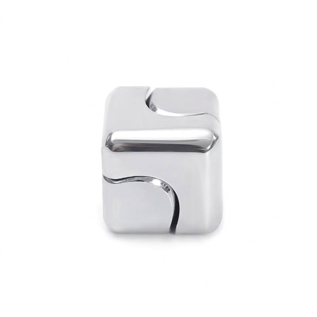 Precision Metal Fidget Cube Spinner – Ultra-Silent Anti-Anxiety Pocket & Desk Stress Toy