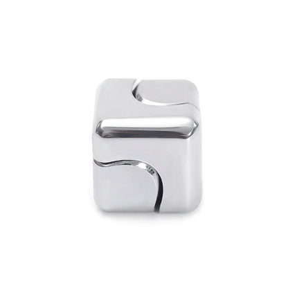 Precision Metal Fidget Cube Spinner – Ultra-Silent Anti-Anxiety Pocket & Desk Stress Toy