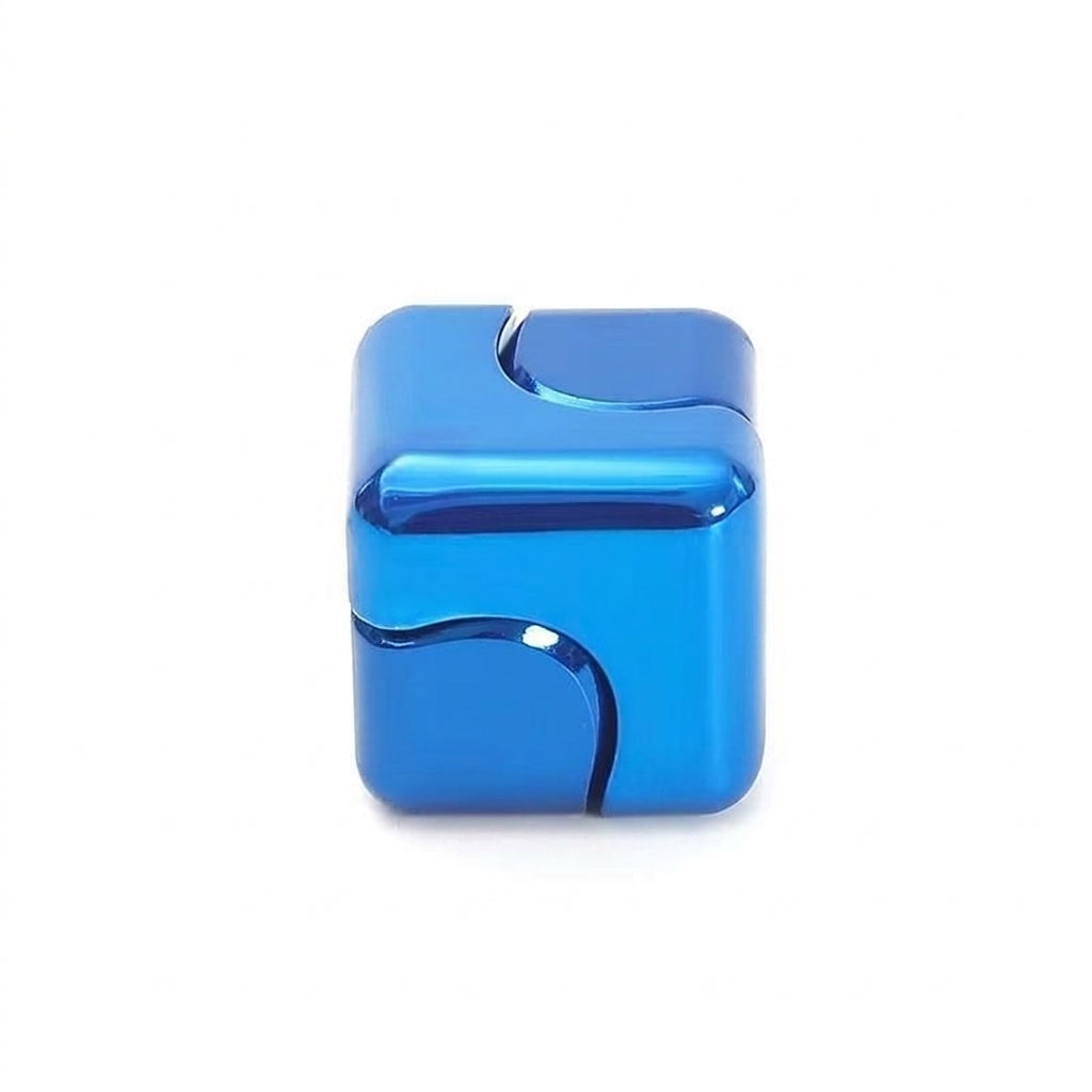 Precision Metal Fidget Cube Spinner – Ultra-Silent Anti-Anxiety Pocket & Desk Stress Toy