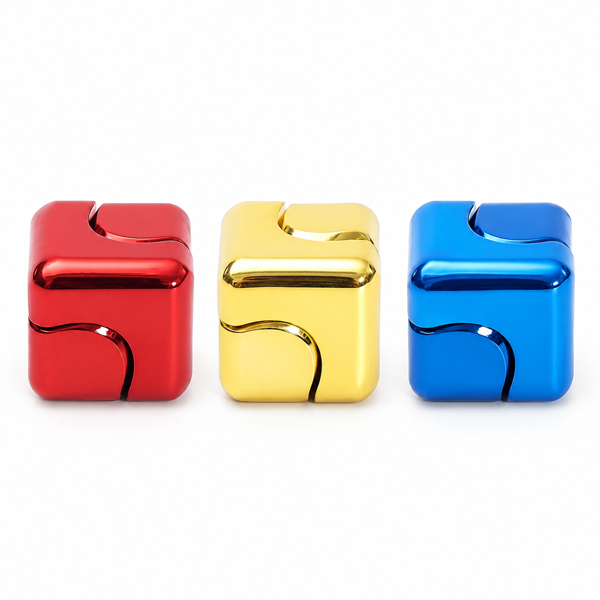 Precision Metal Fidget Cube Spinner – Ultra-Silent Anti-Anxiety Pocket & Desk Stress Toy