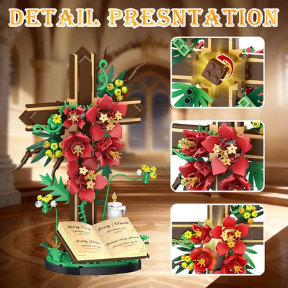 Jesus Cross Flower Building Set