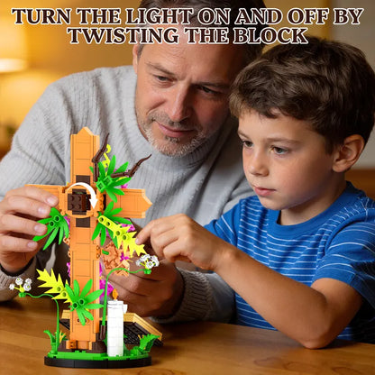 Jesus Cross Flower Building Set