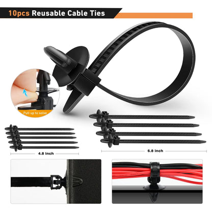 975Pcs Car Push Retainer Clips Kit with Remover