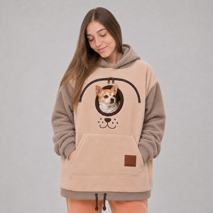 Dog Tote Carier Hoodie