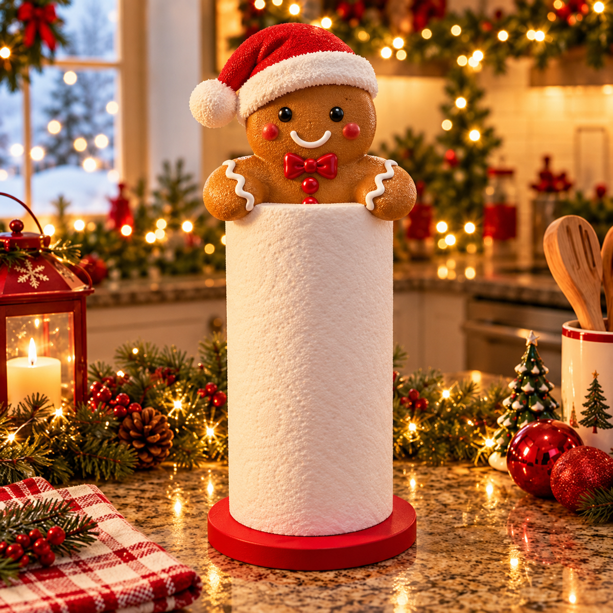 🎅 Christmas Paper Towel Holder