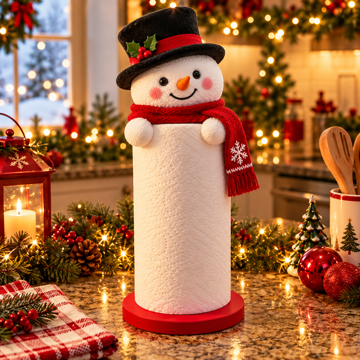 🎅 Christmas Paper Towel Holder