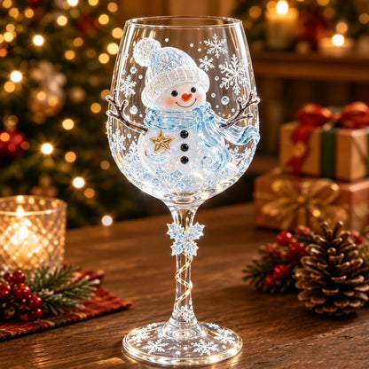 🔥 Last Day 52% OFF🥂Christmas 3D Wine Glass Collection Gift Box Set ✨