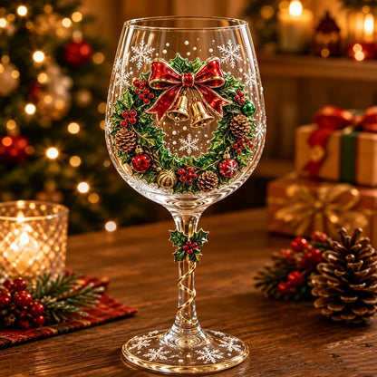 🔥 Last Day 52% OFF🥂Christmas 3D Wine Glass Collection Gift Box Set ✨