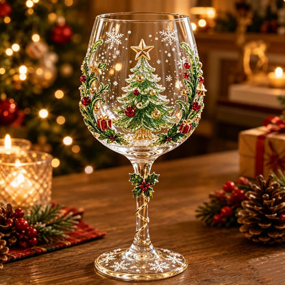 🔥 Last Day 52% OFF🥂Christmas 3D Wine Glass Collection Gift Box Set ✨