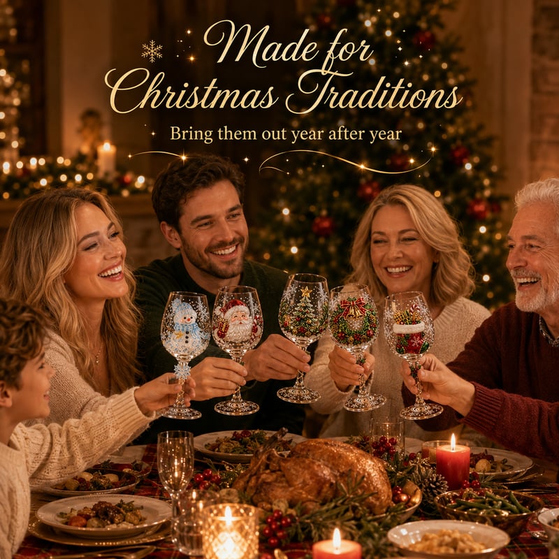 🔥 Last Day 52% OFF🥂Christmas 3D Wine Glass Collection Gift Box Set ✨
