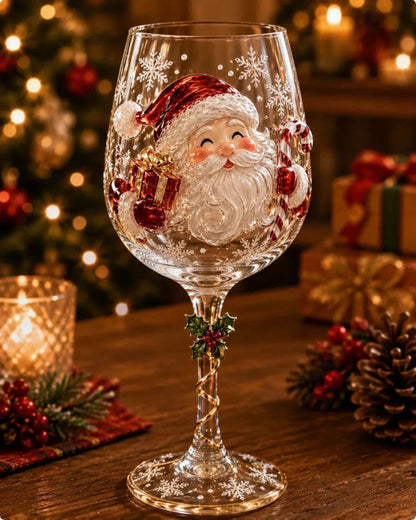 🔥 Last Day 52% OFF🥂Christmas 3D Wine Glass Collection Gift Box Set ✨