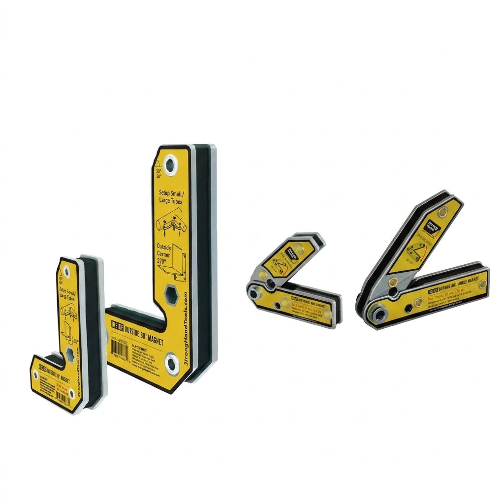 🧲 Inside/Outside Welding Angle Magnets – Fixed & Adjustable Magnetic Positioning Tool