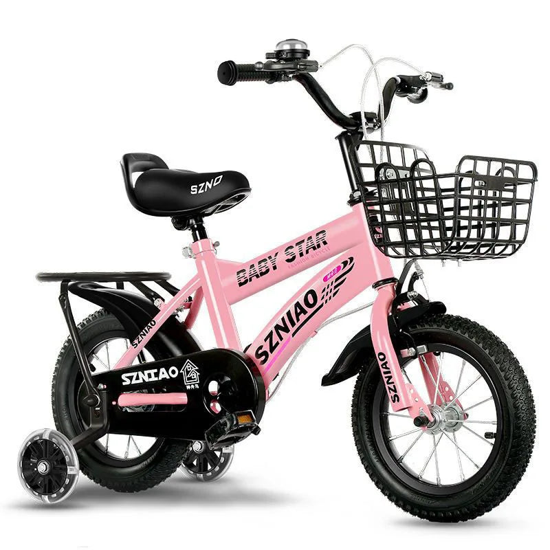 20" Single Speed Kids Bicycles Training Wheels Magnesium Alloy Frame Double V Brakes 3-12 Years Old