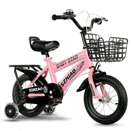 20" Single Speed Kids Bicycles Training Wheels Magnesium Alloy Frame Double V Brakes 3-12 Years Old