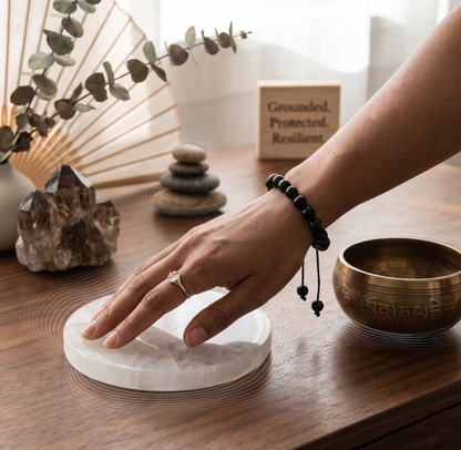 Minimalist Black Tourmaline Protection Bracelet