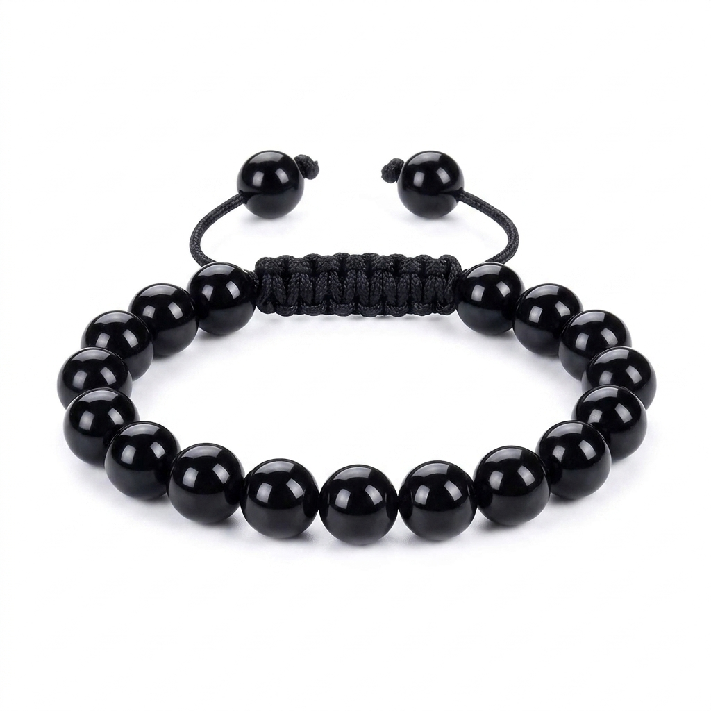 Minimalist Black Tourmaline Protection Bracelet