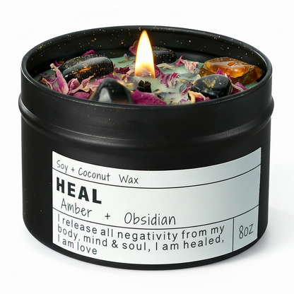 Obsidian Crystal Candle: 2026 Home Protection & Negative Energy Cleansing