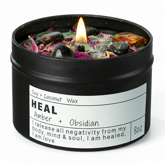Obsidian Crystal Candle: 2026 Home Protection & Negative Energy Cleansing