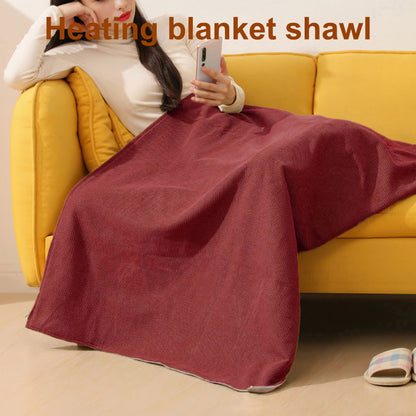 Wearable USB Electric Heated Blanket 3 Heating Levels Heating Electric Blanket Shawl USB Heated Blanket Shawl for Home Office
