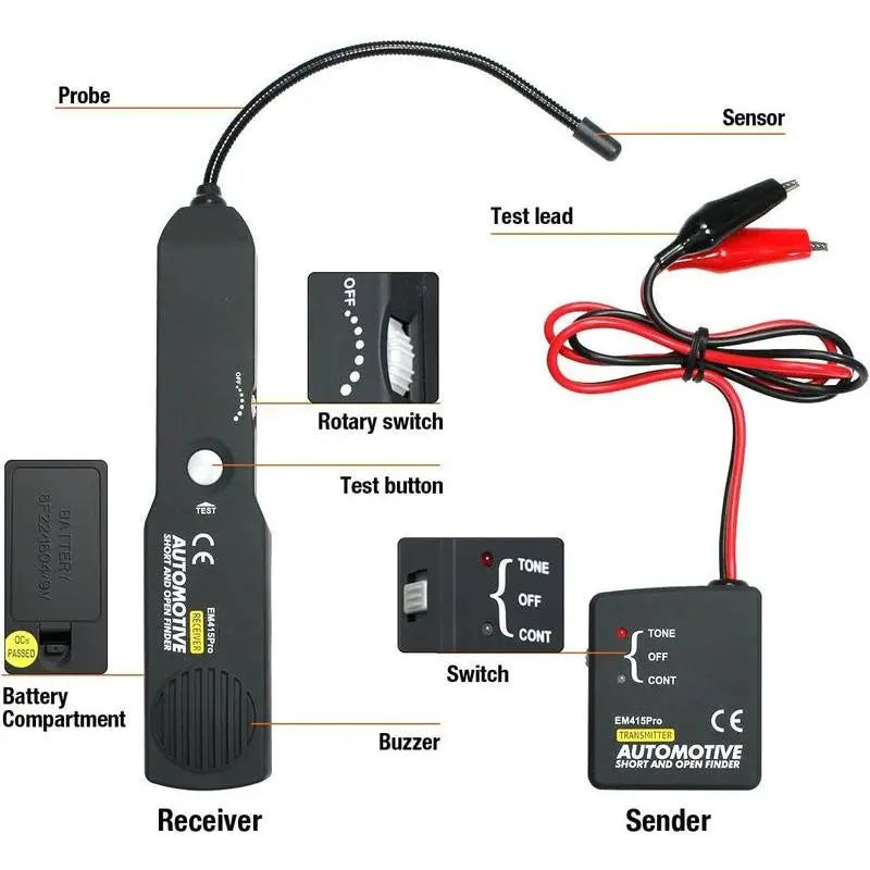em415Pro Automotive Electrical Open & Short Finder Circuit Tester DC <42iagnostic Tool