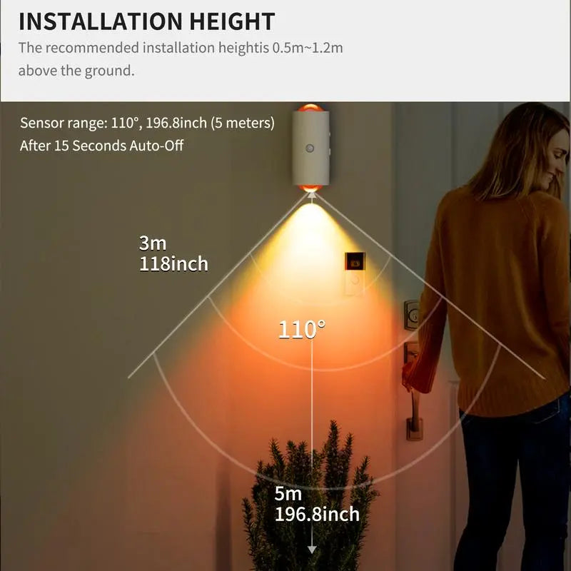 Smart Rechargeable LED Motion Sensor Night Light