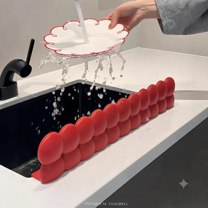 Silicone Sink Splash Guard for Kitchen & Bathroom Sink Edge