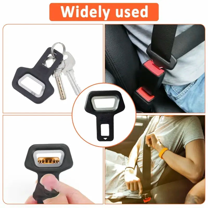 2 Pcs Seatbelt Clip Bottle Opener Set