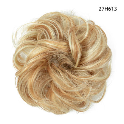 Curly Hairpiece Bun