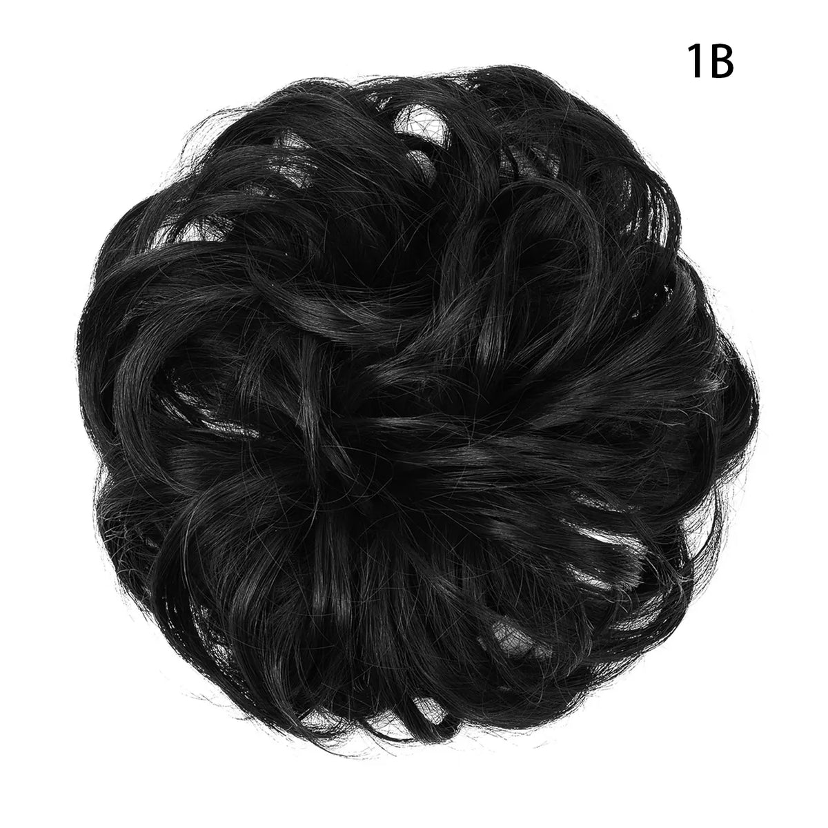 Curly Hairpiece Bun