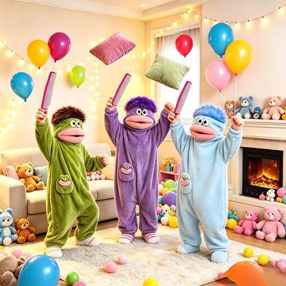 Cute Pajamas Wearable Blanket Hoodie for Women Men