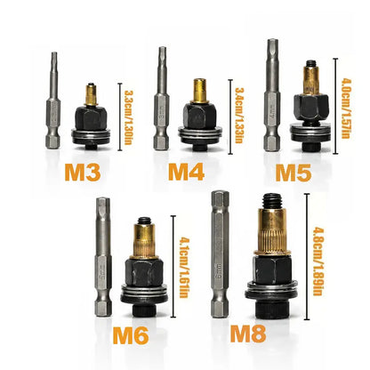 Head Rivet Nut Tool M3-M8 Carbon Steel Rivnut Kit for Automotive Repair
