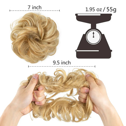Curly Hairpiece Bun
