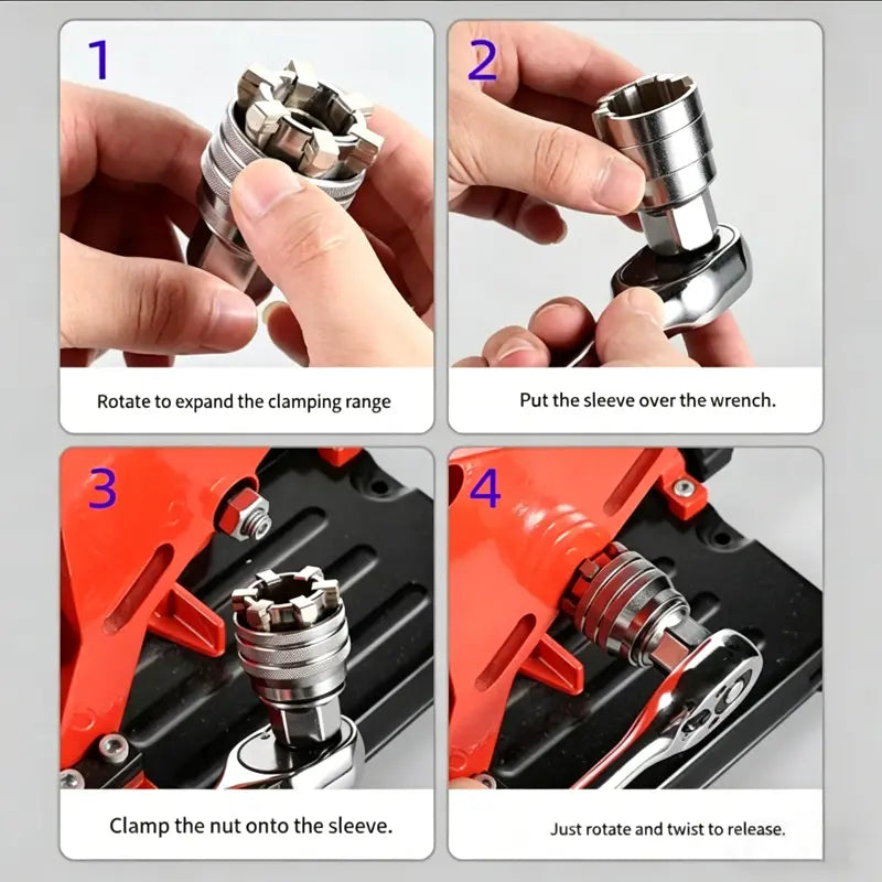 Universal Socket Wrench Tool for 3/8" Drive