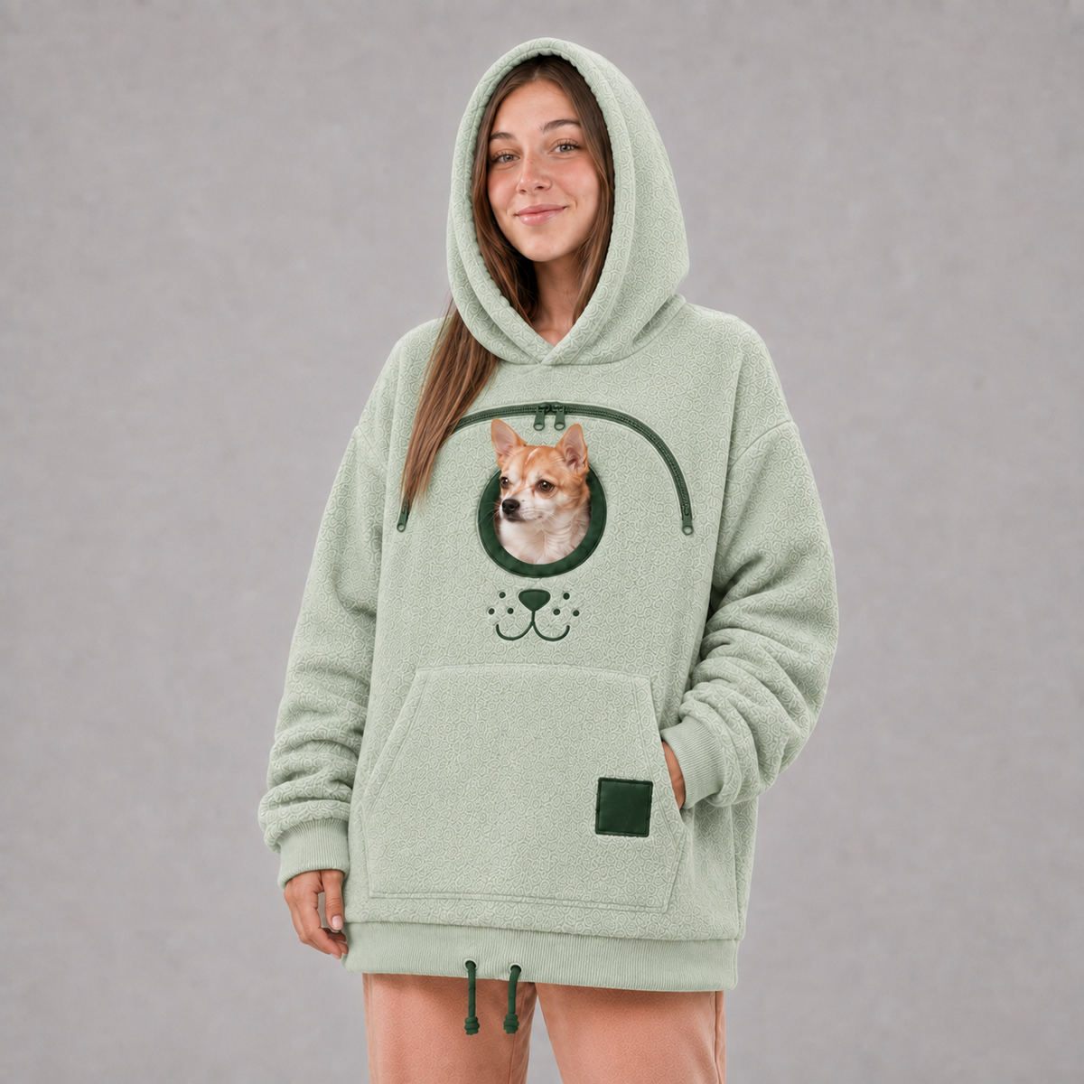 Dog Tote Carier Hoodie