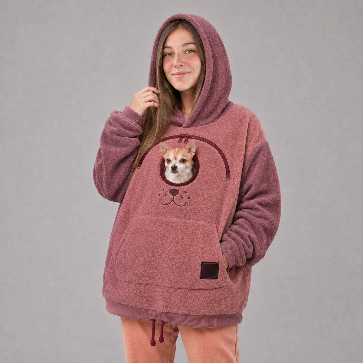 Dog Tote Carier Hoodie