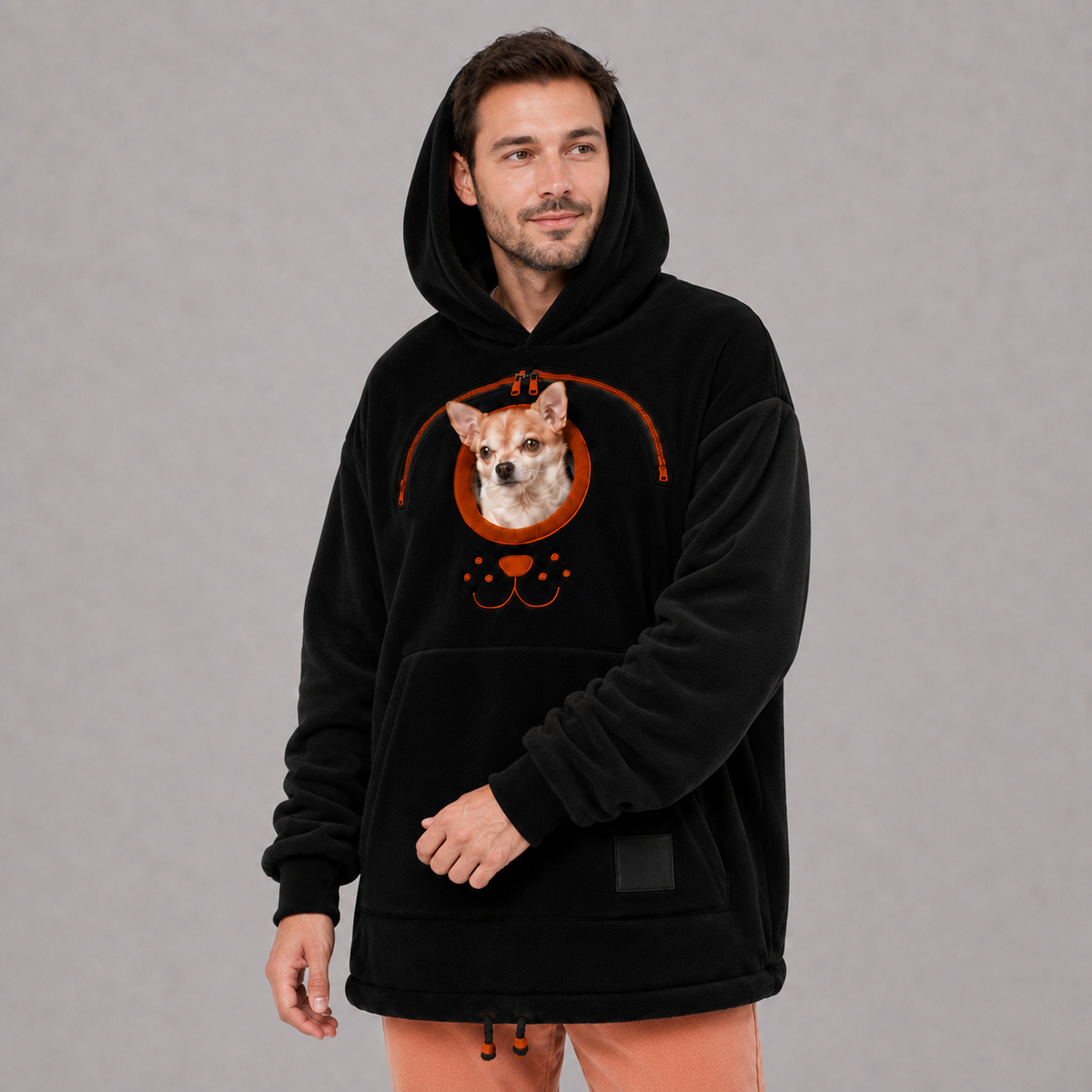 Dog Tote Carier Hoodie