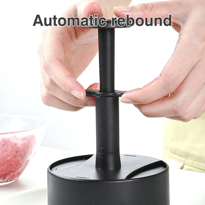 Black Non-Stick Hamburger Meat Press for Grills and Outdoor Cooking