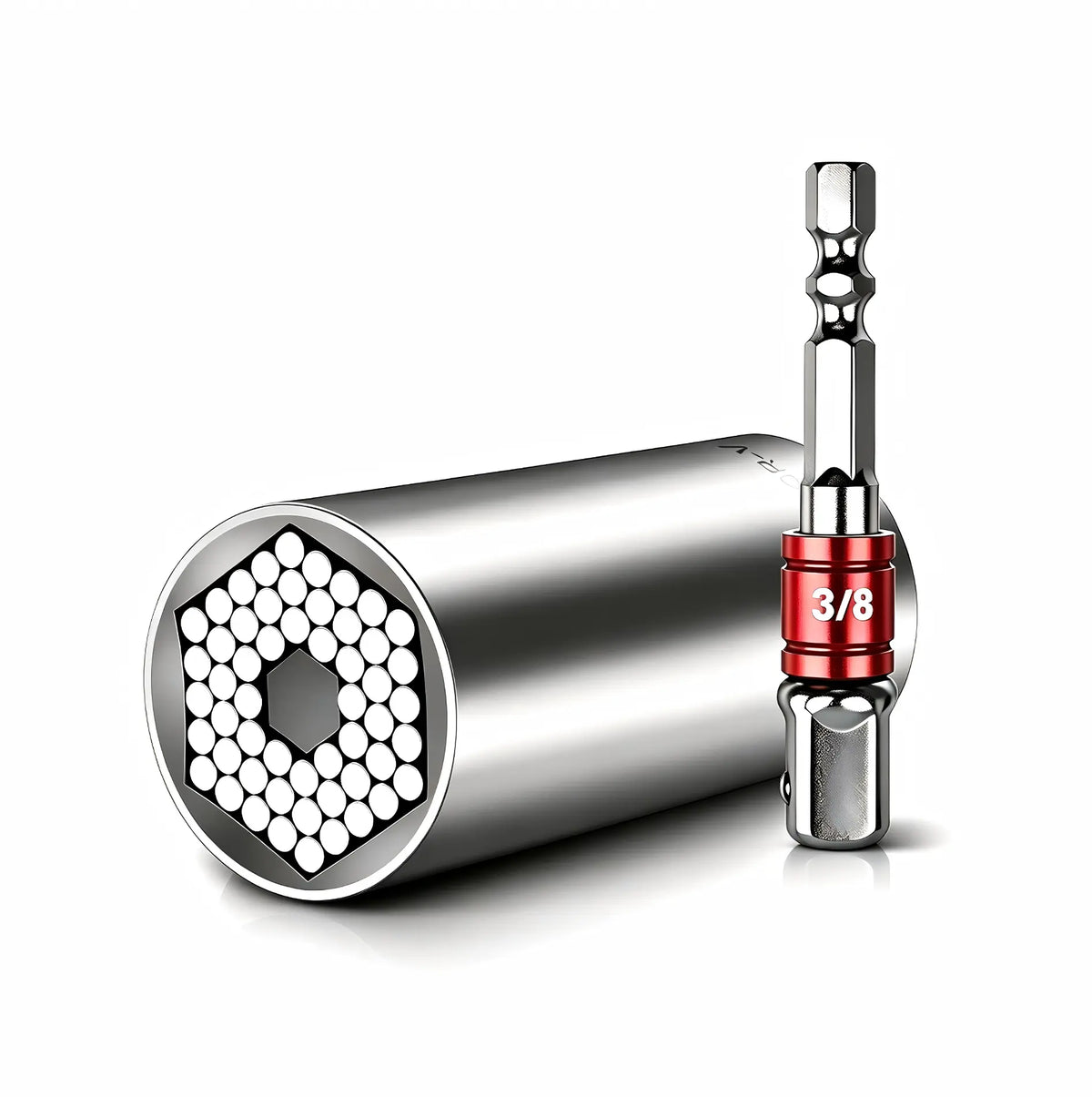 Universal Socket 7–19mm, Self-Adjusting 3/8" Multi-Function Socket Tool