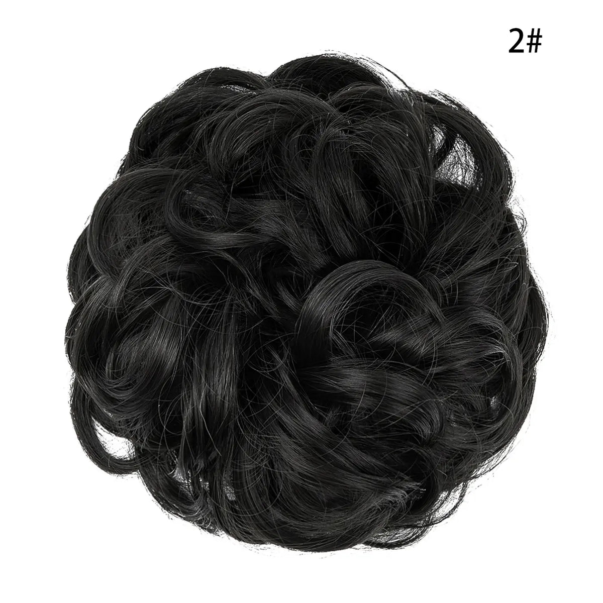 Curly Hairpiece Bun