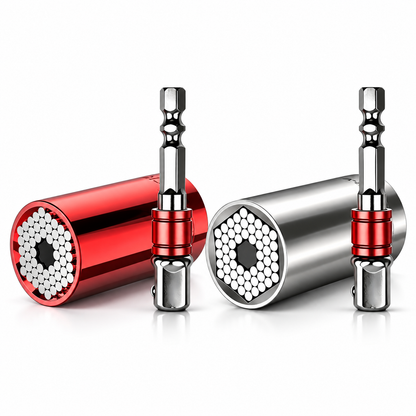 Universal Socket 7–19mm, Self-Adjusting 3/8" Multi-Function Socket Tool