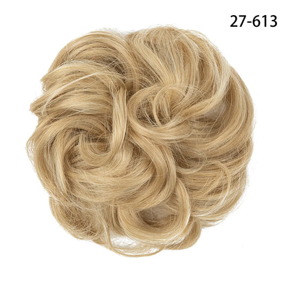 Curly Hairpiece Bun