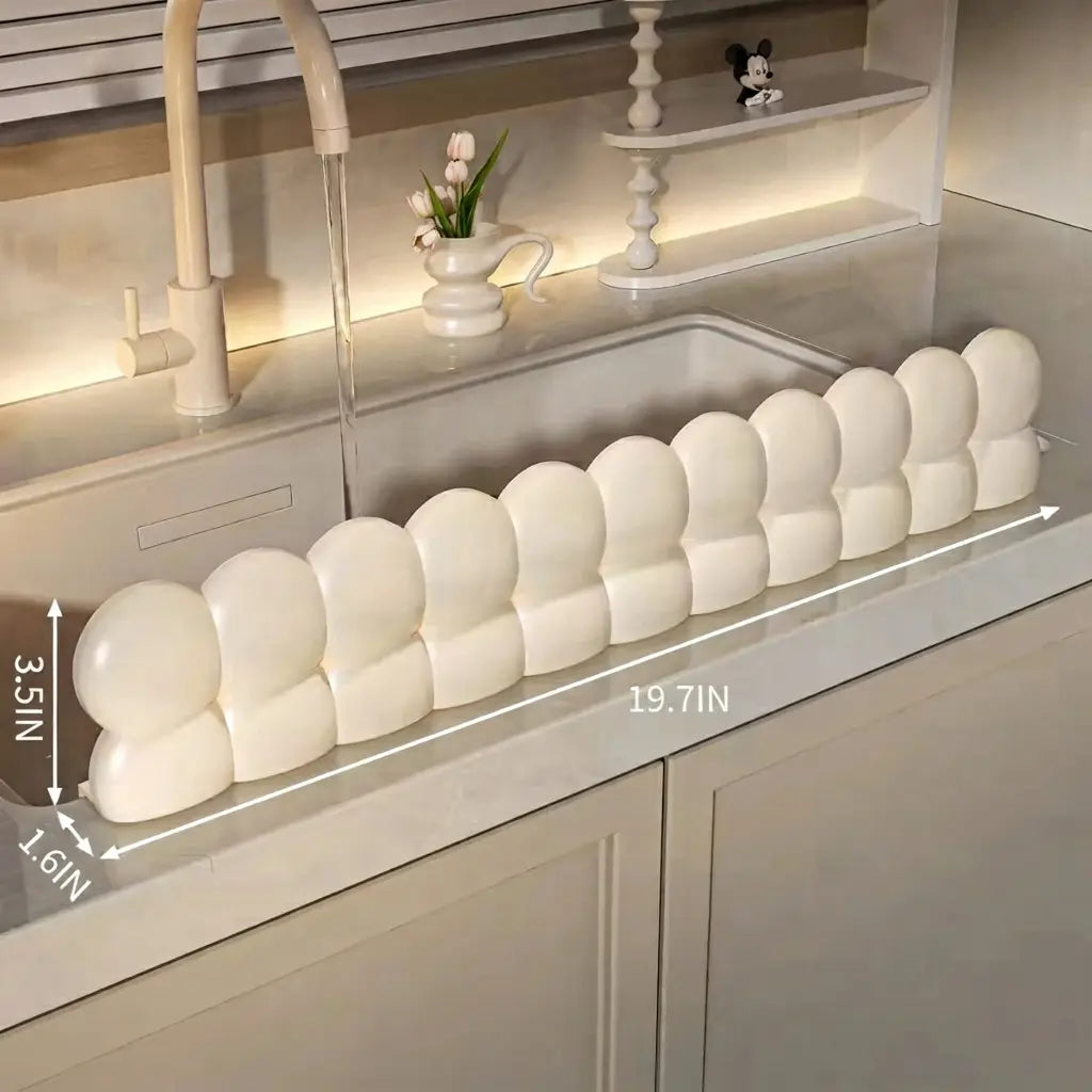 Silicone Sink Splash Guard for Kitchen & Bathroom Sink Edge