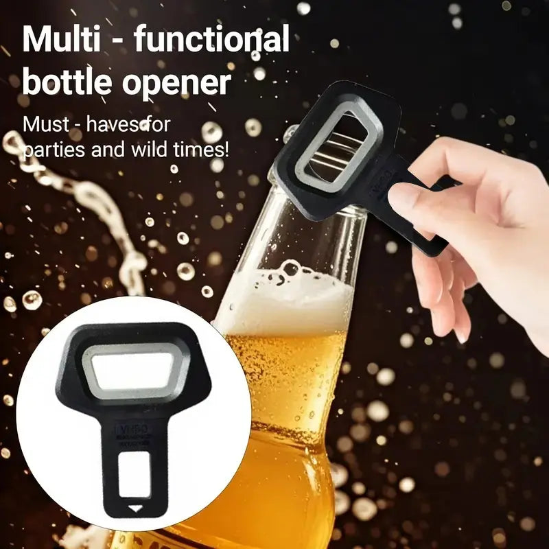 2 Pcs Seatbelt Clip Bottle Opener Set